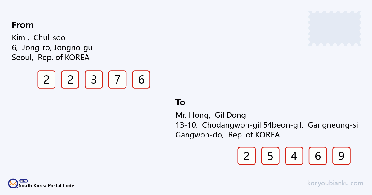 13-10, Chodangwon-gil 54beon-gil, Gangneung-si, Gangwon-do.png